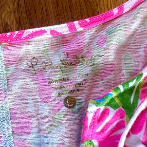 Lilly Pulitzer Brewster Dress in More Lovers Coral Pink Women’s Large - Picture 3 of 4